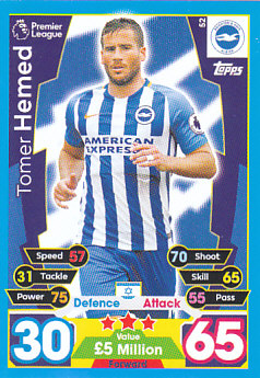 Tomer Hemed Brighton & Hove Albion 2017/18 Topps Match Attax #52